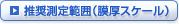 推奨測定範囲（膜厚スケール）
