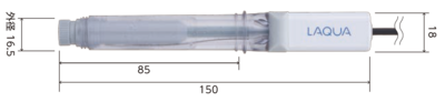 鈣離子選擇性電極（復合型）6583S-10C尺寸