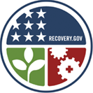 ARRA emblem links to recovery.gov
