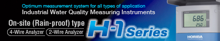 The H-1 series of industrial water quality measuring instruments (on-site type)