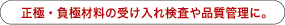 正極・負極材料の受け入れ検査や品質管理に。