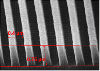 SEM Groove Profile of Transmission Grating