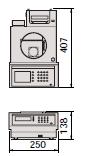 蛍光X線硫黄分析計 SLFA-20　外形寸法図（単位：mm）