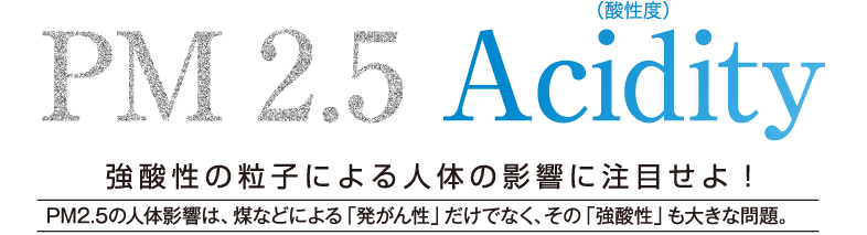 PM2.5 Acidity（酸性度）