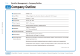 Company Outline