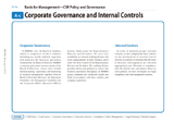 Corporate Governance and Internal Controls