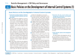 Basic Policies on the Development of Internal Control Systems (1)