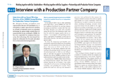 Interview with a Production Partner Company