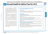 Annual Health & Safety Plan for 2012