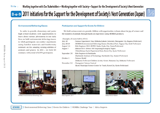2011 Initiatives for the Support for the Development of Society’s Next Generation (Japan)