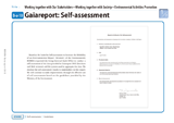 Gaiareport: Self-assessment