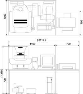 XGT-5200WR Dimensional Outline Drawing
