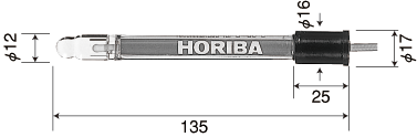 ナトリウムイオン電極 1512A-10C - LAQUA ［水質計測総合サイト］ - HORIBA